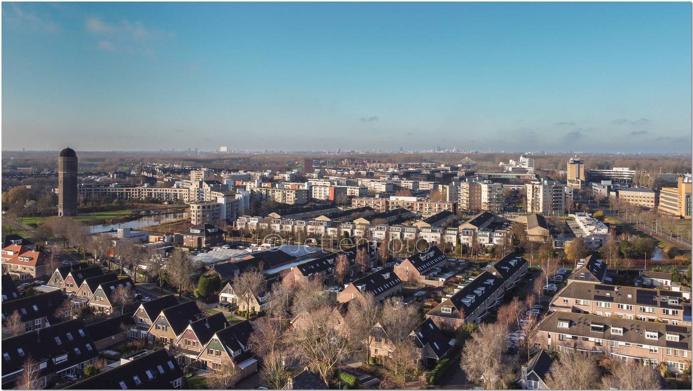 Zoetermeer van bovenaf bekeken.